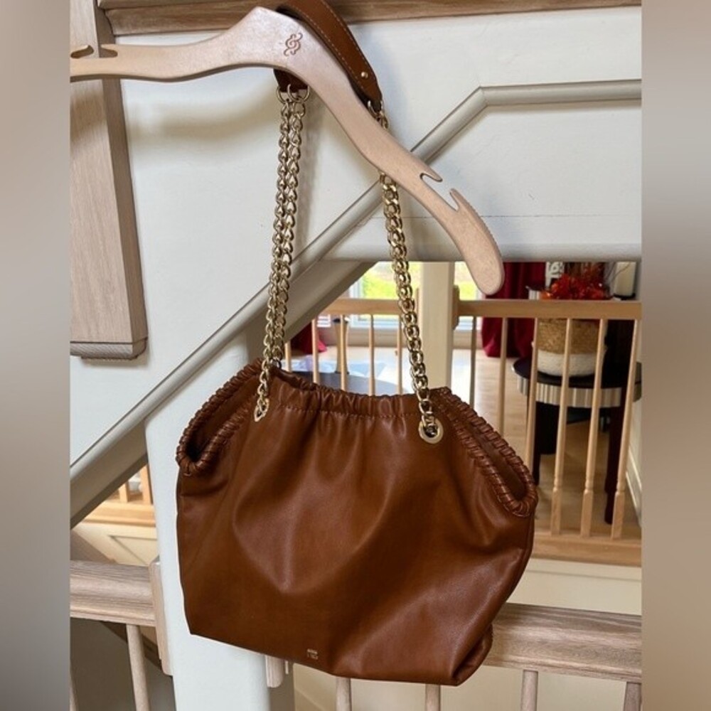 RACHEL ZOE COLLECTION Kaia Shoulder Bag in Cognac Tan NWOT - Picture 4 of 16